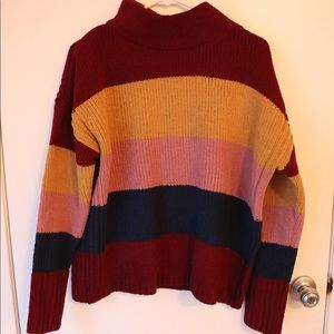 Color block/Over-sized sweater
